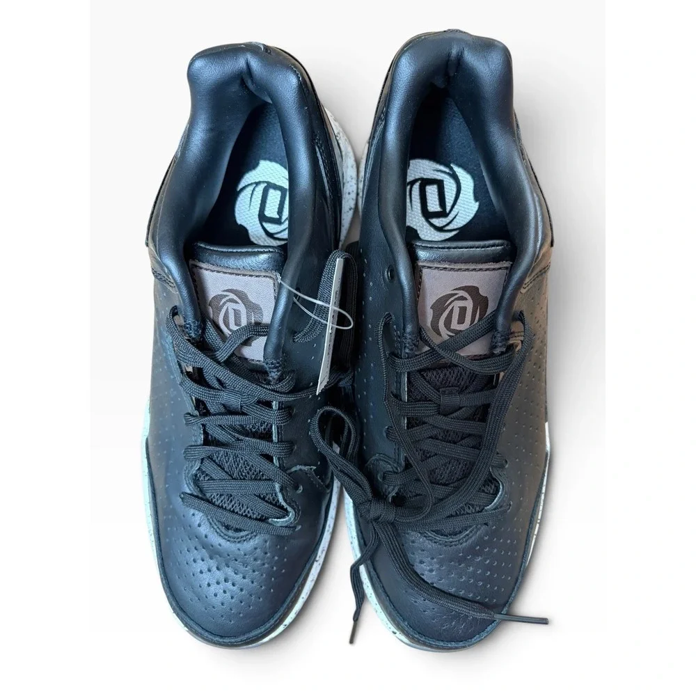 Adidas D Rose Englewood II Black Speckled Basketball Shoes C76694 Mens 7.5